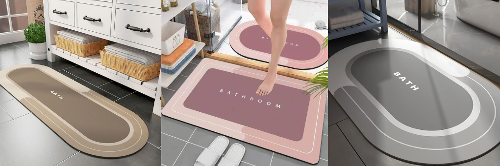 Super Absorbent Bath Mat Quick Dry Custom Multiple Sizes Super Absorbent Bath Mat Quick Dry Custom Multiple Sizes