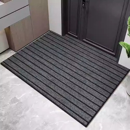 Heavy-Duty Wide Stripe Floor Mat Non-Slip Scatter Rug Doormat