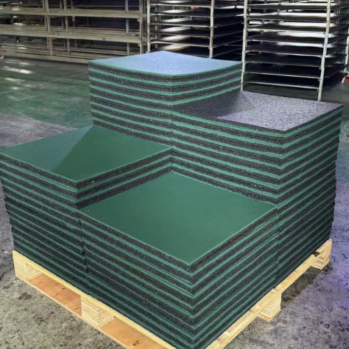 Composite Playground Square Rubber Tile