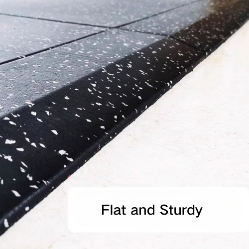 Composite Gym Rubber Floor Mat Edge Trim and Finishing