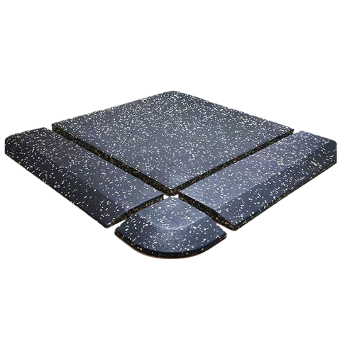 Composite Gym Rubber Floor Mat Edge Trim and Finishing