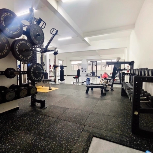 Eco-friendly Composite Speckled High-density Gym Rubber Tile