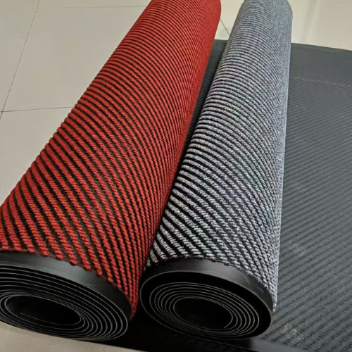 Slanted stripe thickened floor mat outdoor rugs