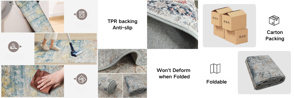 Cashmere-Like Foldable and Washable TPR Rug Cashmere-Like Foldable and Washable TPR Rug