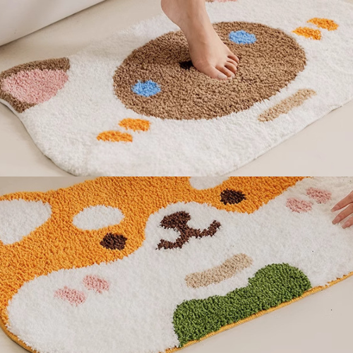 Ultra Soft Plush Carpet Comfortable Flocked mat
