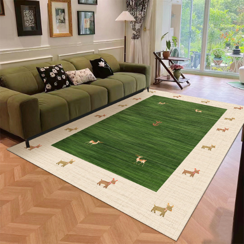 Plush Velvet Smooth Surface Rug Modern Carpet