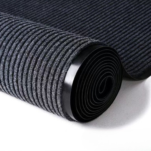 Heavy-Duty Two Stripes Floor Mat Non-Slip Scatter Rug Doormat